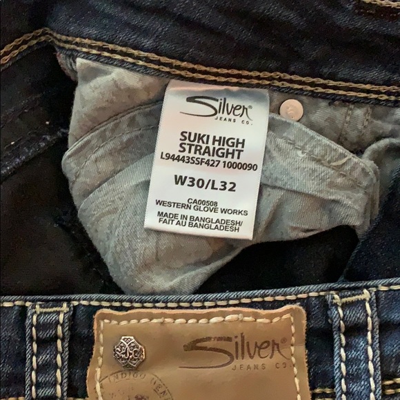 Silver Suki jeans. High waist. Straight. 30/32 - Picture 3 of 5